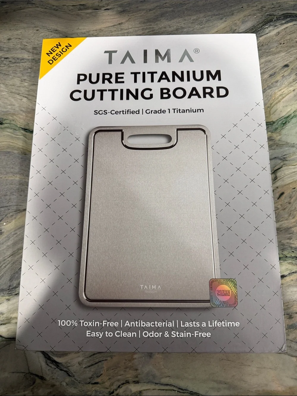 Taima Titanium Cutting Board - Silver